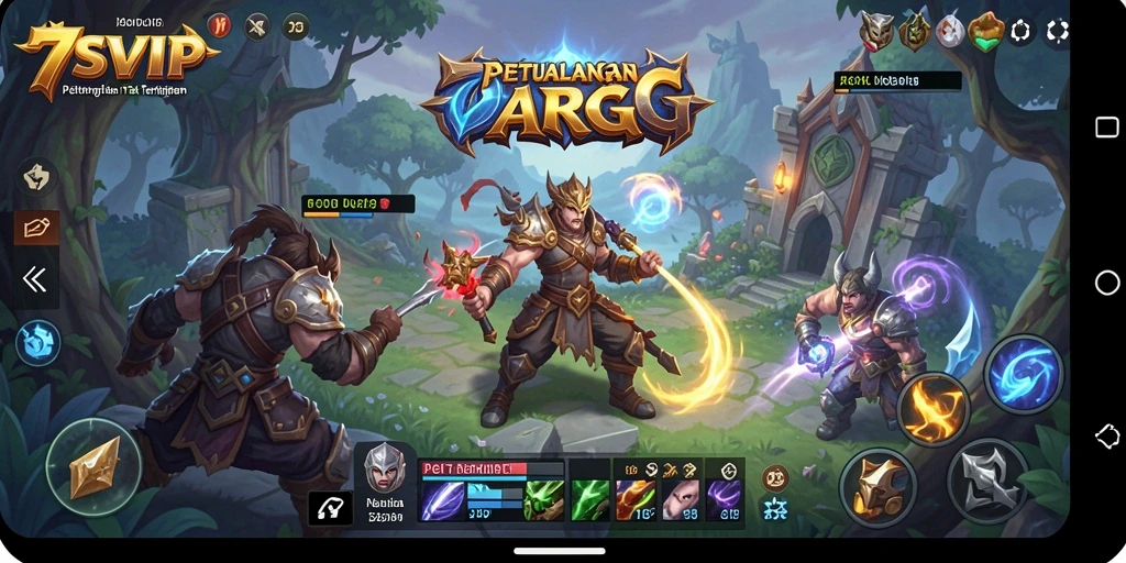 Tampilan gameplay menarik di dunia ARPG 7SVIP.