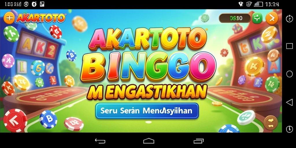 Tampilan seru gameplay Bingo di AKARTOTO.