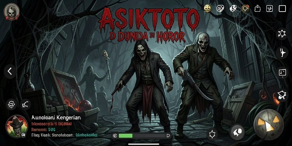 Tampilan gameplay yang menegangkan di dunia horor ASIKTOTO.