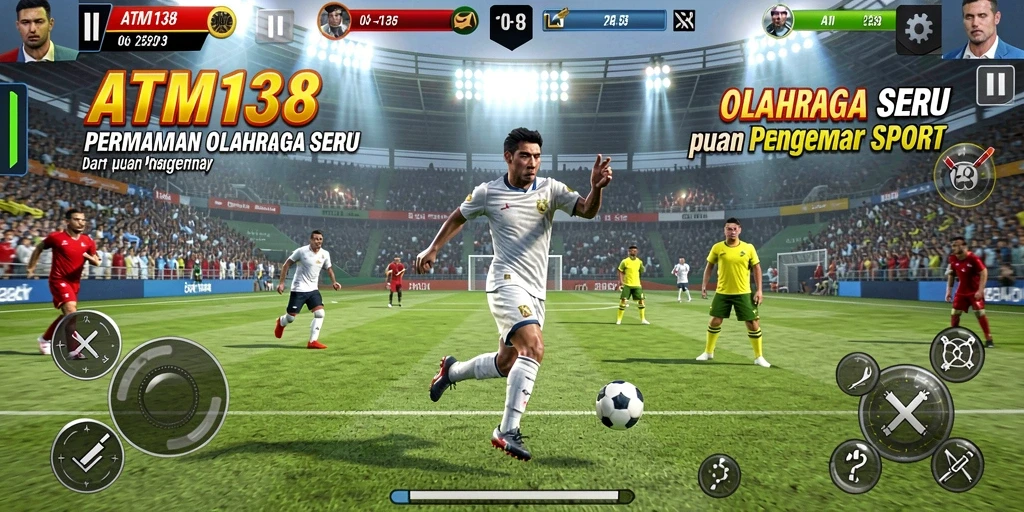 Tampilan screenshot ATM138 yang menampilkan aksi permainan olahraga yang seru.