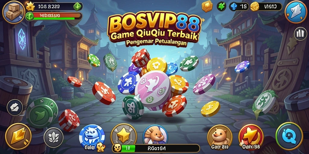 Tangkapan layar menunjukkan gameplay seru QiuQiu di BOSVIP88.