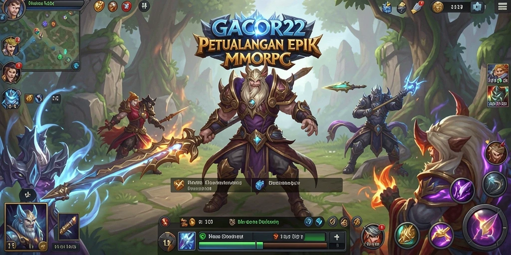 Screenshot menampilkan aksi pertempuran epik di GACOR22.