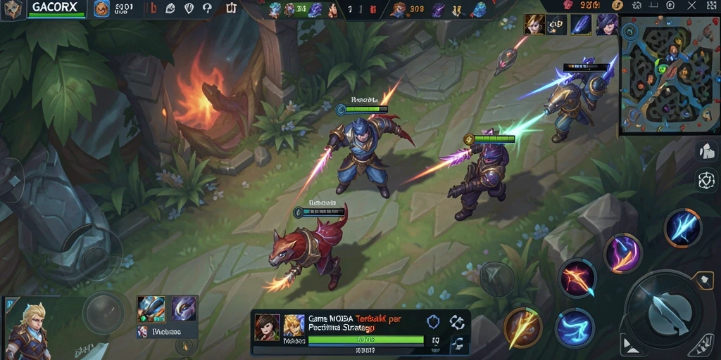 Tampilan gameplay GACORX yang menegangkan dan penuh aksi.