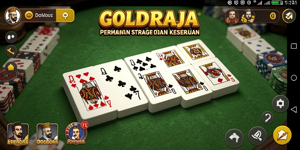 Tampilan gameplay <strong>GOLDRAJA</strong> yang menegangkan dan seru.