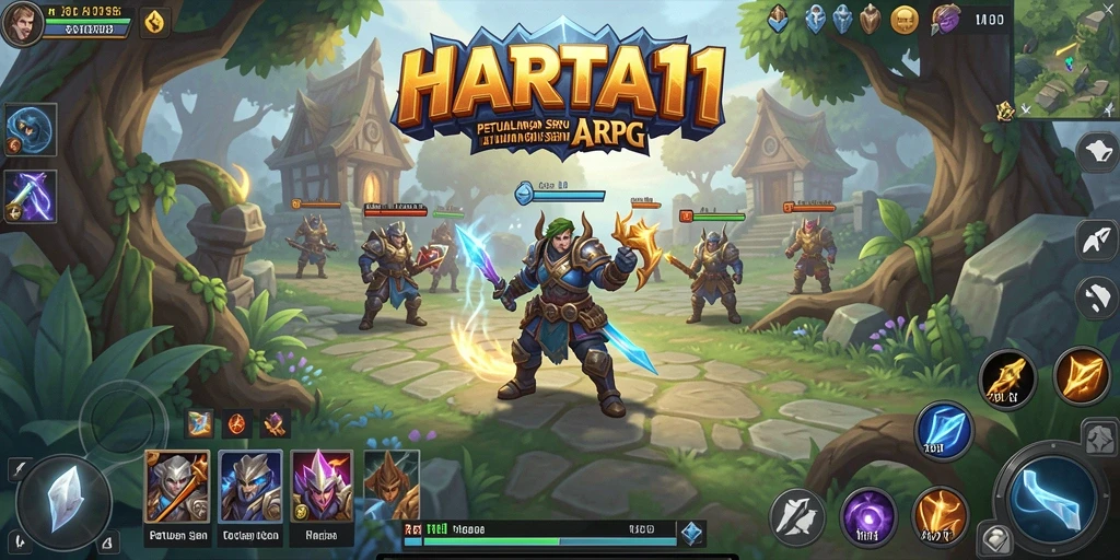 Tangkapan layar HARTA11 menampilkan aksi RPG yang mendebarkan dan grafis menawan.