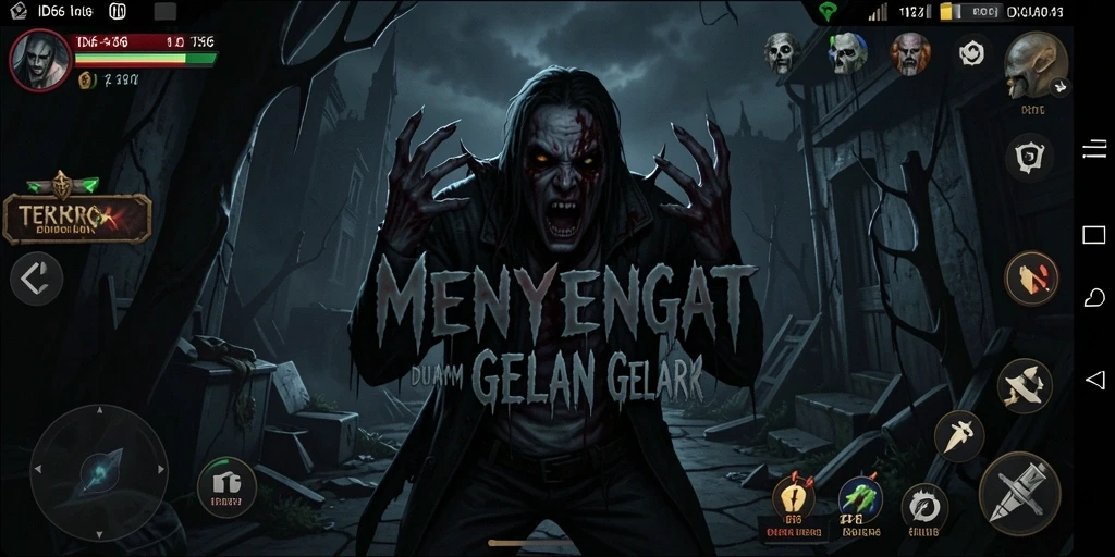 Tampilan gameplay menegangkan dari ID66 dengan suasana horror yang mencekam.
