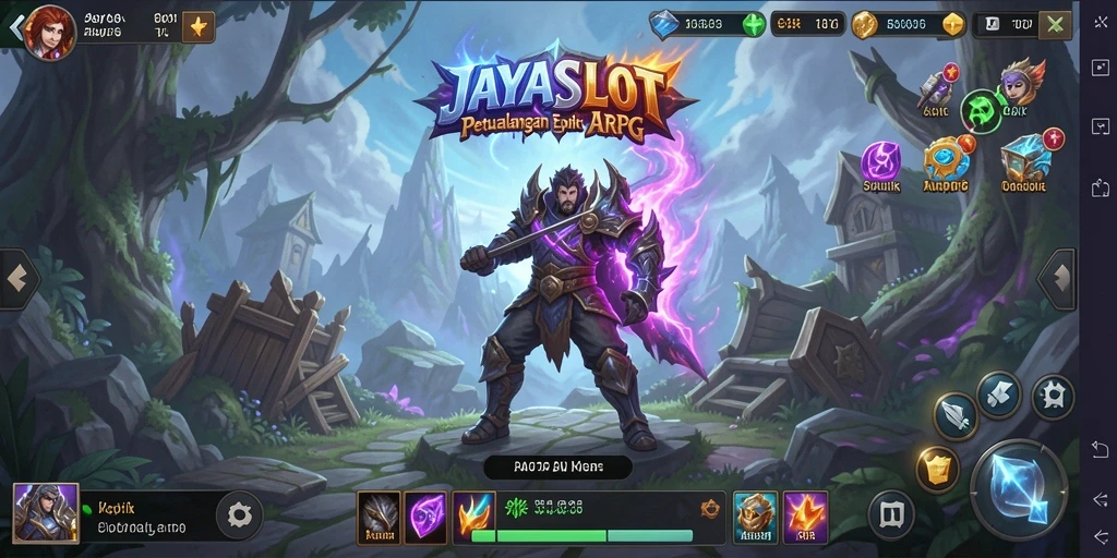 Tampilan gameplay ARPG yang seru dan mendebarkan di JAYASLOT.