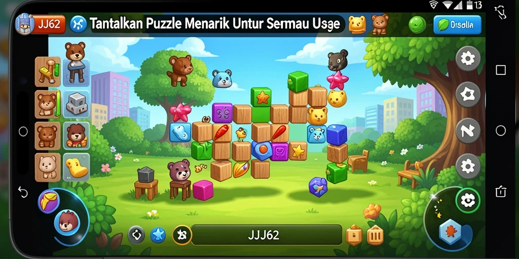 Gameplay menarik dari JJ62 dengan berbagai teka-teki menantang.