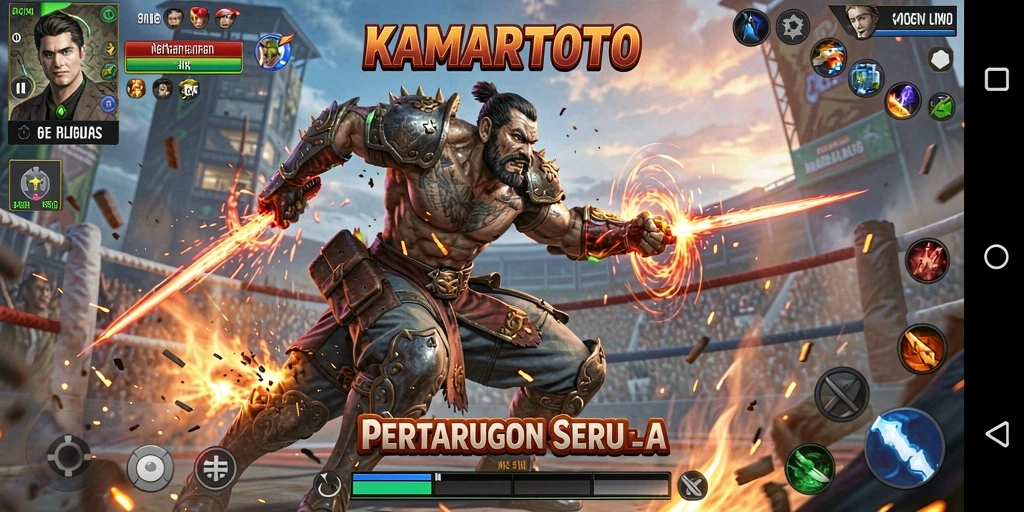 Tangkapan layar gameplay KAMARTOTO yang intens dan mendebarkan.