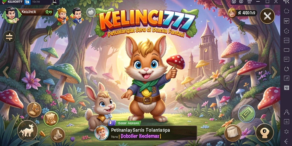 Tampilan gameplay KELINCI777 yang penuh aksi dan daya tarik visual.