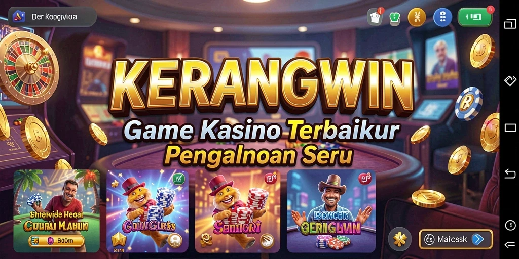 Tampilan permainan seru di KERANGWIN dengan efek visual yang menarik.