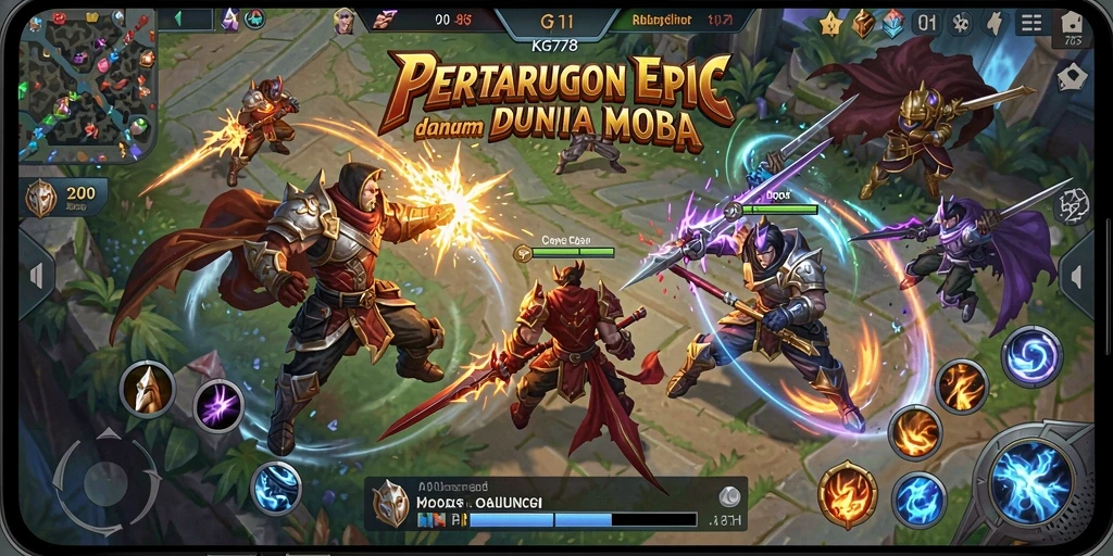 Gameplay menarik dalam pertarungan tim di KG778.