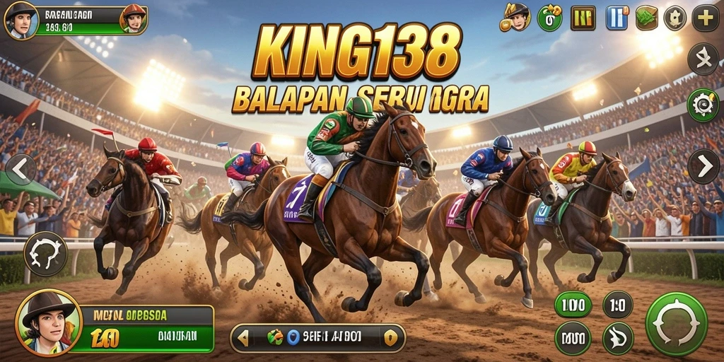 Tampilan balapan mendebarkan di KING138 dengan mobil cepat.
