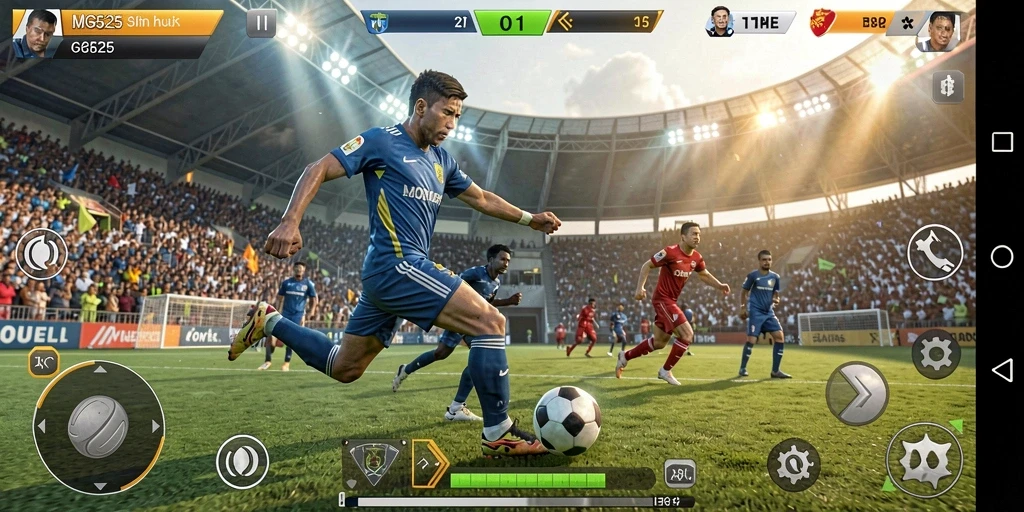 Tampilan gameplay kompetitif di MG525 yang penuh aksi.