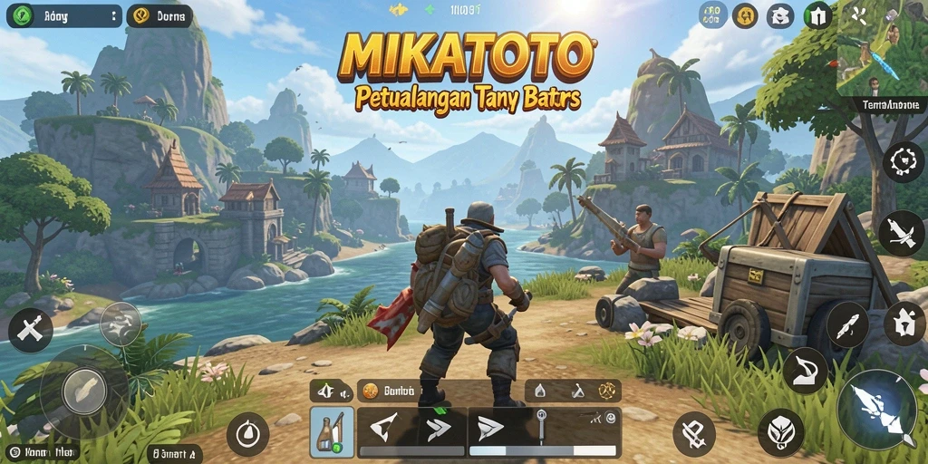 Tampilan menarik dari gameplay MIKATOTO di dunia terbuka.