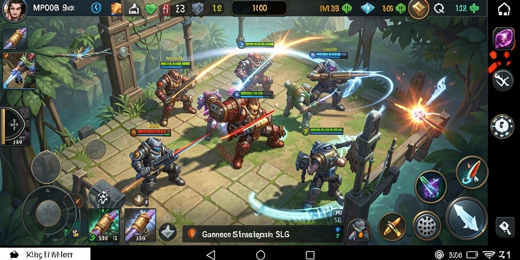 Screenshot MPO08 menampilkan intensitas gameplay SLG yang menarik.