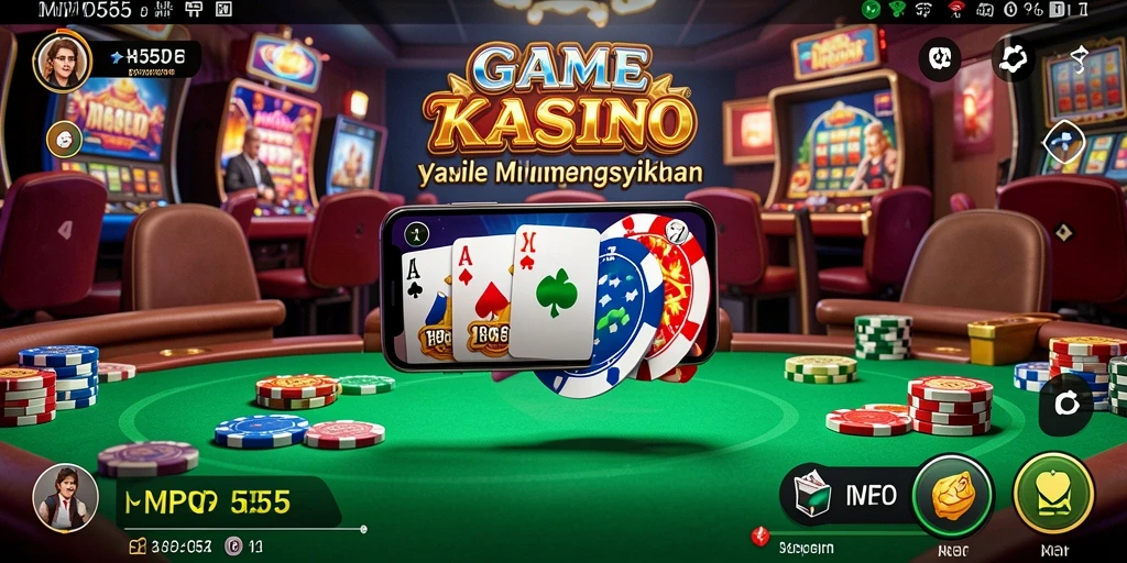 Screenshot menampilkan gameplay seru MPO555 dengan berbagai pilihan permainan kasino.