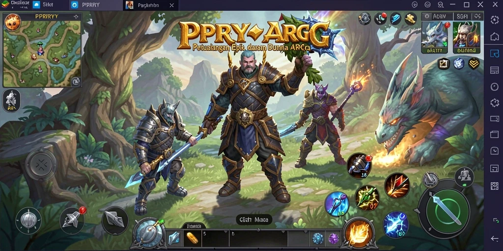 Tampilan gameplay PPRRYY yang mendebarkan dan aksi seru dalam pertempuran.