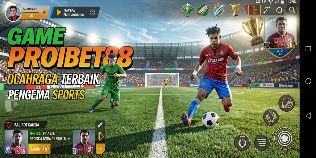 Tampilan utama gameplay <strong>PROBET88</strong> yang penuh aksi olahraga.