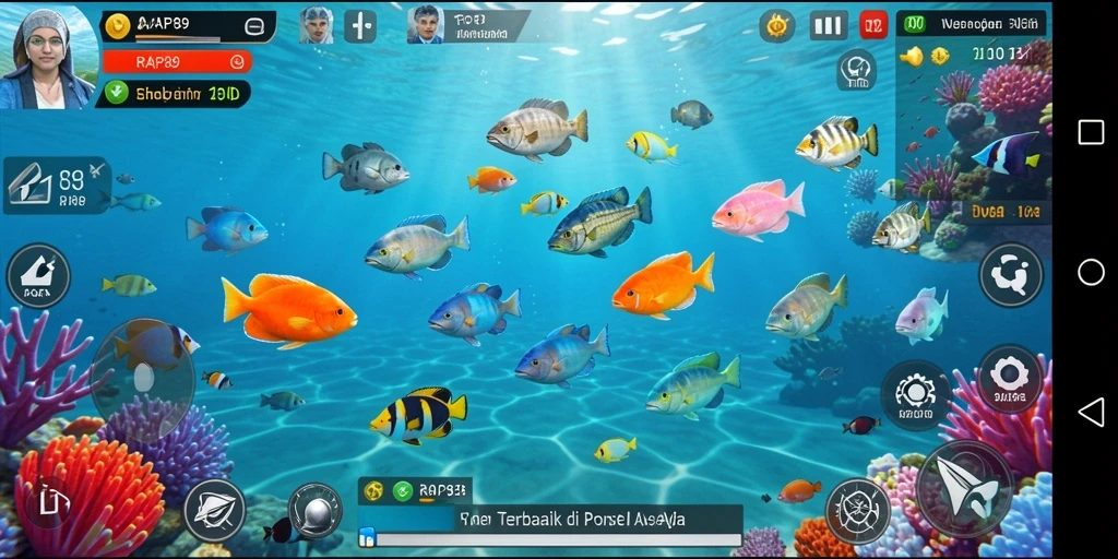 Tangkapan layar gameplay seru RAP89 yang penuh aksi Tembak Ikan.