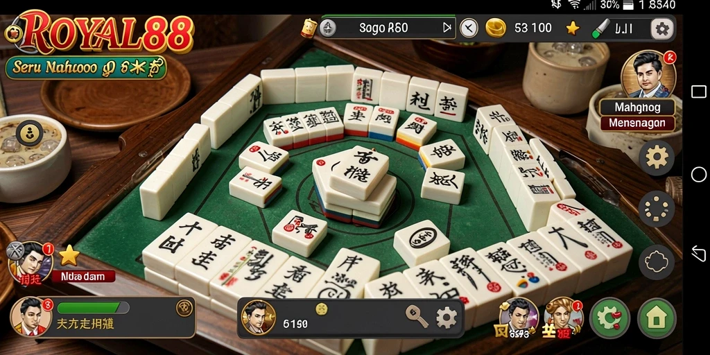 Screenshot ROYAL88 menampilkan gameplay Mahjong yang menarik dan seru.