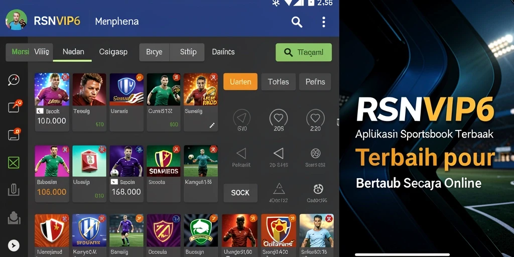 Tampilan screenshot RSNVIP6 menunjukkan fitur taruhan olahraga yang menarik.