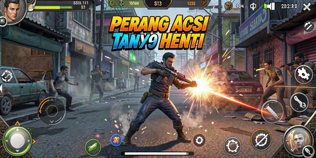 Tampilan gameplay S13 yang seru dan adiktif dalam pertempuran FPS.