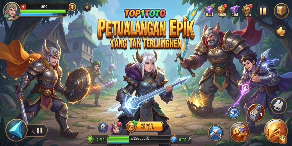 Screenshot gameplay yang menampilkan petualangan mendebarkan di TOP1TOTO.