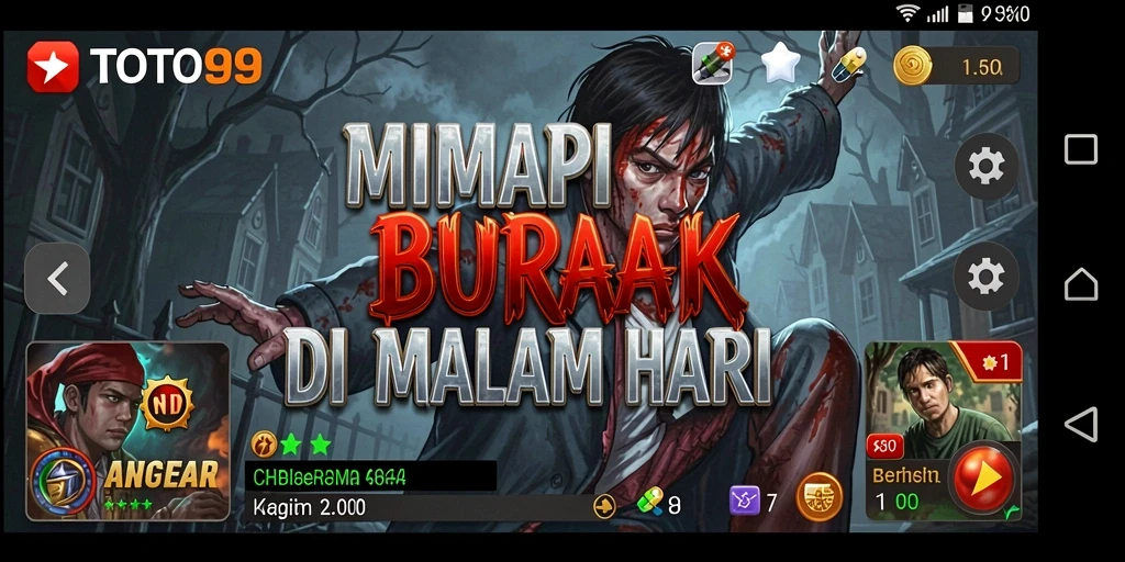 Screenshot gameplay TOTO99 menampilkan suasana Horror yang mendebarkan.