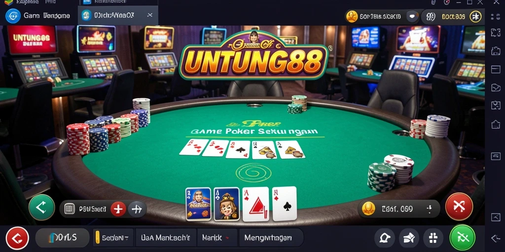 Tampilan gameplay seru dan menegangkan dari UNTUNG88 Poker.
